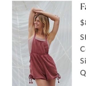 Free People movement romper/overalls